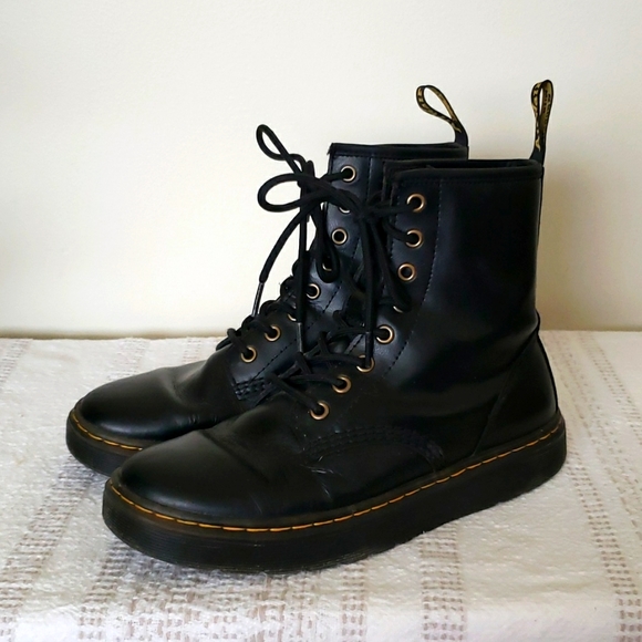Dr. Martens Shoes Dr Martens Zavala Lace Up Combat Boots Leather
